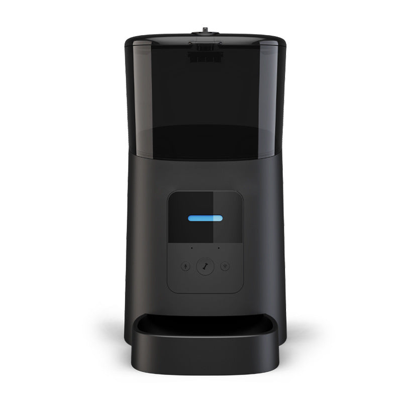 HKM-8029373 Smart Automatic Feeder for Dogs and Cats with WiFi Function, Transparent White and Diamond Black Options