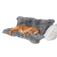 HKM-8030013 Plush Waterproof Double Layer Dog Cushion - Dark Gray, Light Gray, Rubber Color Options Available