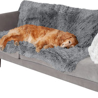 HKM-8030013 Plush Waterproof Double Layer Dog Cushion - Dark Gray, Light Gray, Rubber Color Options Available