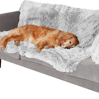 HKM-8030013 Plush Waterproof Double Layer Dog Cushion - Dark Gray, Light Gray, Rubber Color Options Available