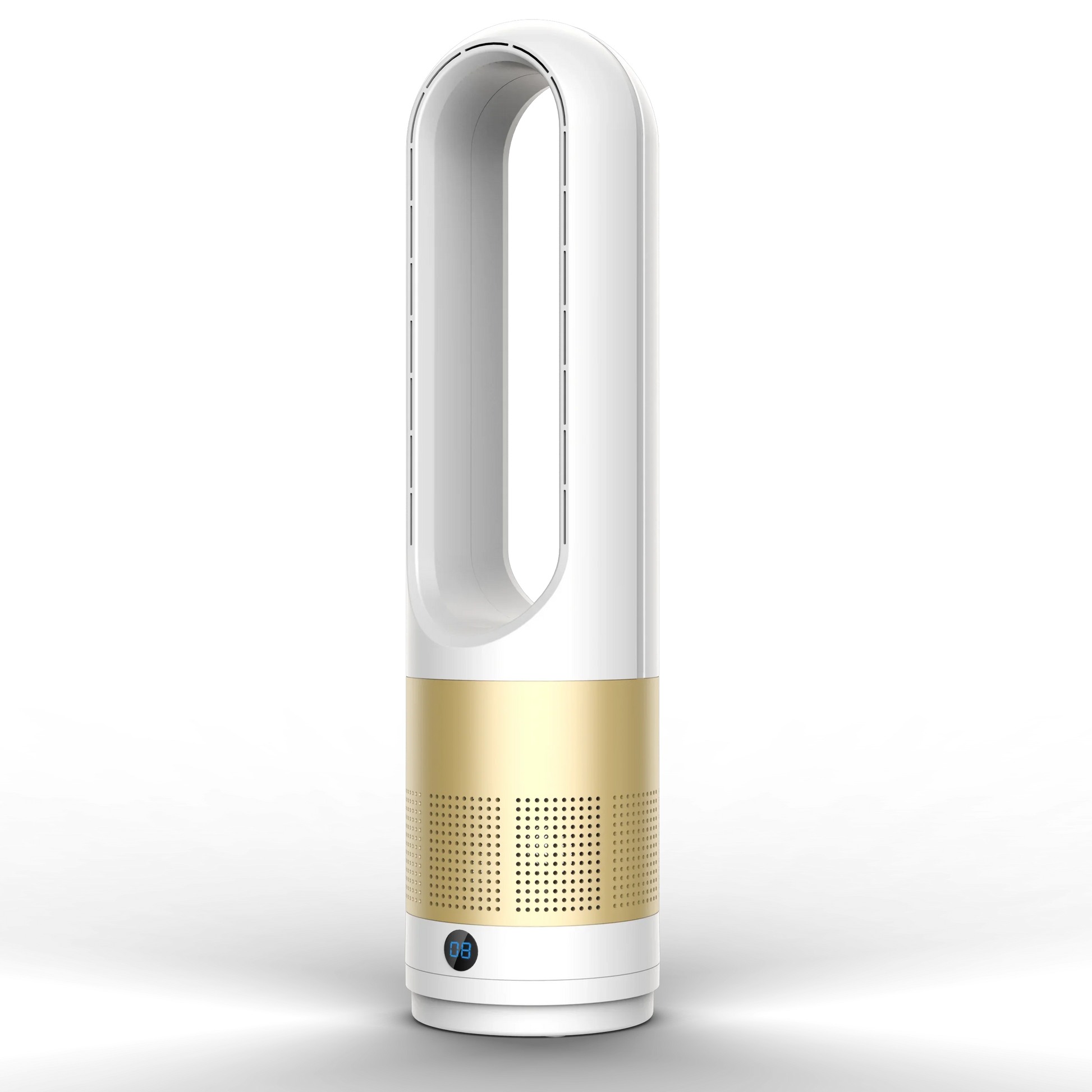 HKM-803219 Bladeless Dual-Use Fan with Air Purification, 8-Speed Cooling and Heating, Remote and Touch Control