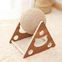HKM-8032445 Durable Solid Wood Cat Climbing Frame and Scratching Board for Cats