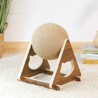 HKM-8032445 Durable Solid Wood Cat Climbing Frame and Scratching Board for Cats