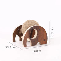 HKM-8032445 Durable Solid Wood Cat Climbing Frame and Scratching Board for Cats