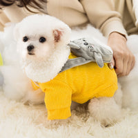 HKM-8033341 Cute Corduroy Pet Clothes in Multiple Sizes for Small to Medium Dogs