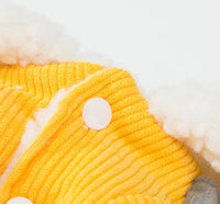 HKM-8033341 Cute Corduroy Pet Clothes in Multiple Sizes for Small to Medium Dogs
