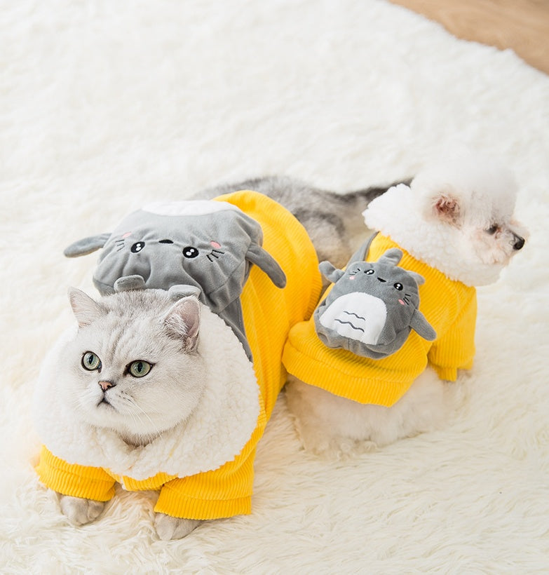 HKM-8033341 Cute Corduroy Pet Clothes in Multiple Sizes for Small to Medium Dogs