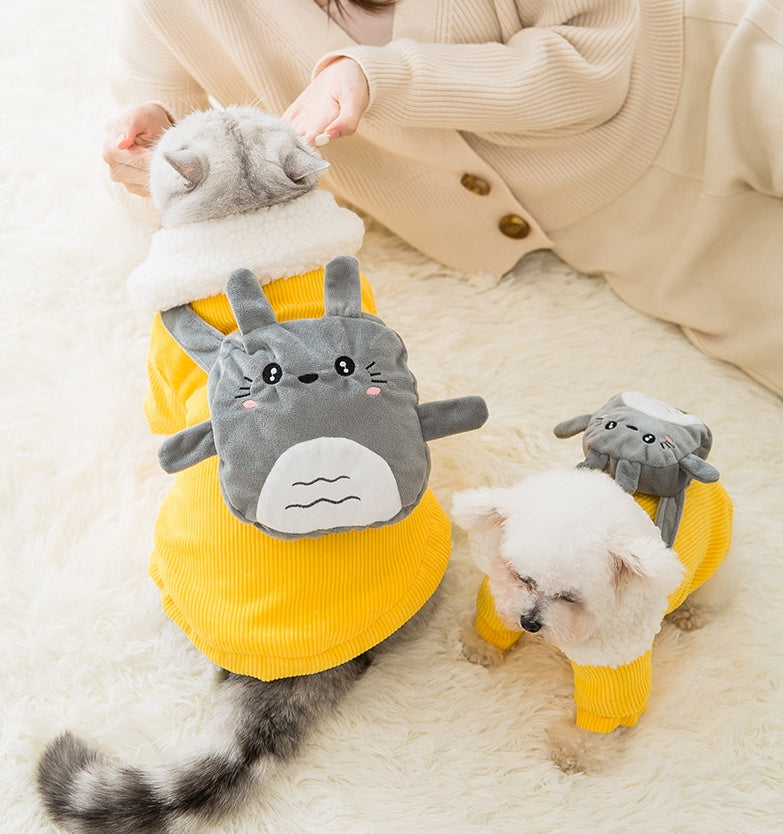 HKM-8033341 Cute Corduroy Pet Clothes in Multiple Sizes for Small to Medium Dogs