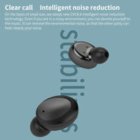 HKM-803347 HD Stereo Wireless Earbuds with Fingerprint Touch and Noise Cancellation for Gaming, Running, and Office Use