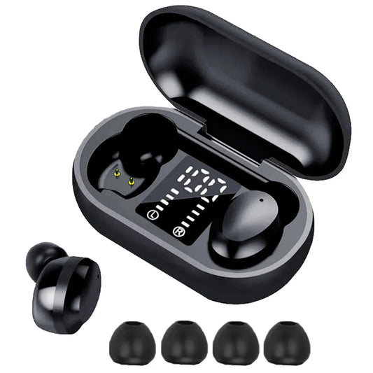HKM-803347 HD Stereo Wireless Earbuds with Fingerprint Touch and Noise Cancellation for Gaming, Running, and Office Use