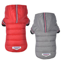 HKM-8033597 Cozy Red and Grey England Style Coat for Small to Medium Dogs