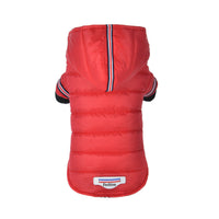 HKM-8033597 Cozy Red and Grey England Style Coat for Small to Medium Dogs