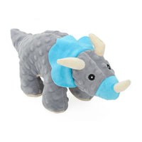 HKM-8033981 Plush Teething Toy for Large Dogs - Bite Resistant Vocal Crocodile & Triceratops, 37*17cm