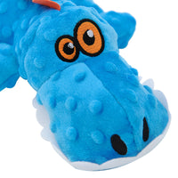 HKM-8033981 Plush Teething Toy for Large Dogs - Bite Resistant Vocal Crocodile & Triceratops, 37*17cm