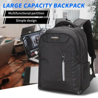 HKM-803411 Spacious 17-Inch Polyester Laptop Backpack for Men and Students