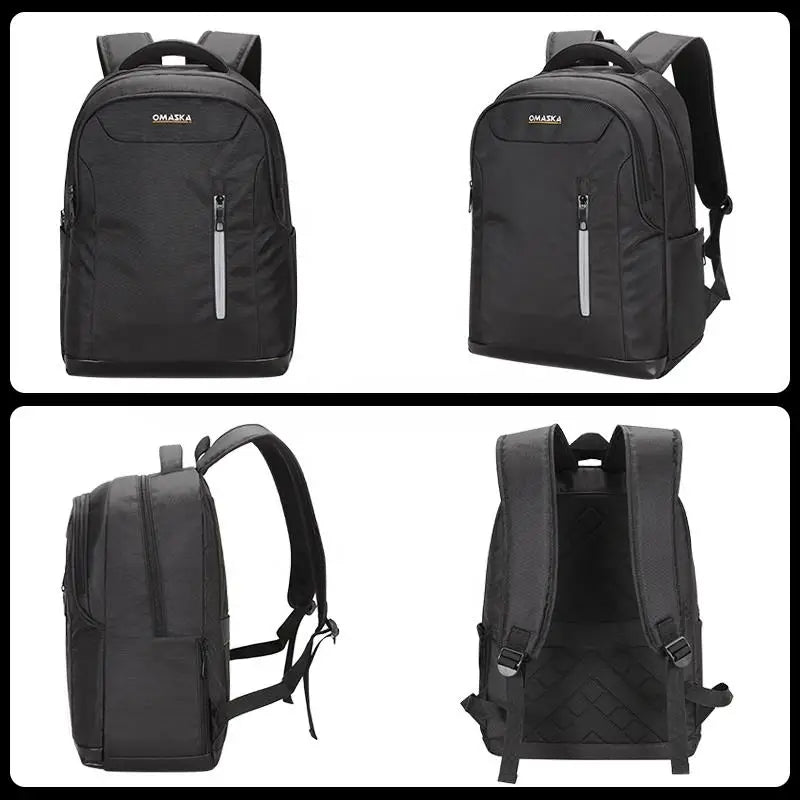 HKM-803411 Spacious 17-Inch Polyester Laptop Backpack for Men and Students