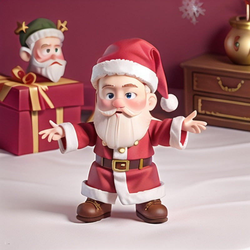 HKM-803475 Christmas Resin Old Man Ornament for Home and Garden Decor