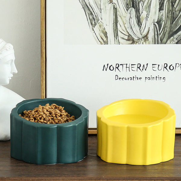 HKM-8035133 Automatic Ceramic Cat and Dog Feeding Bowls - Available in Various Colors