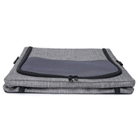 HKM-8035389 Breathable Foldable Portable One-Shoulder Pet Carry Bag in Gray