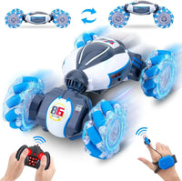 HKM-803603 Remote Control Stunt Drift Car with Light and Music, 2.4G 1/18 Scale, Double-Sided, Hand-Sensing Driving
