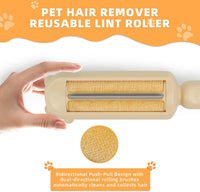 HKM-8036413 Pet Hair Remover with Self-Cleaning Base - Efficient Tool for Removing Dog and Cat Fur from Furniture, Carpets, and Car Seats