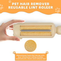 HKM-8036413 Pet Hair Remover with Self-Cleaning Base - Efficient Tool for Removing Dog and Cat Fur from Furniture, Carpets, and Car Seats
