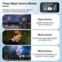 HKM-803667 Touchscreen Wireless Earbuds with Noise Cancelling, Bluetooth 5.4, Hi-Fi Sound, and Microphone for Android & iOS