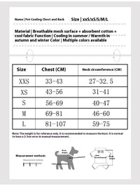 HKM-8038205 Reflective Chest Strap for Pet Cooling Clothing - Available in Multiple Colors