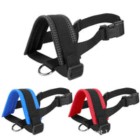 HKM-8038589 Breathable Nylon Dog Muzzle Set for Training and Bark Control, Adjustable with Stripes