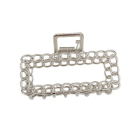 HKM-803923 Elegant Pearl Hairpin Clip - Geometric Alloy Design with Electroplating Finish