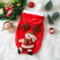 HKM-8039485 Festive Flannel Pet Costumes for Cats and Dogs ¨C Santa, Reindeer, Snowman, and Bear in Multiple Sizes