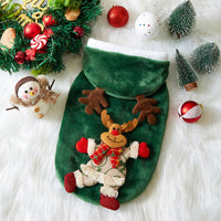 HKM-8039485 Festive Flannel Pet Costumes for Cats and Dogs ¨C Santa, Reindeer, Snowman, and Bear in Multiple Sizes