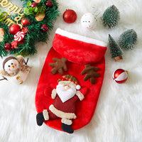HKM-8039485 Festive Flannel Pet Costumes for Cats and Dogs ¨C Santa, Reindeer, Snowman, and Bear in Multiple Sizes