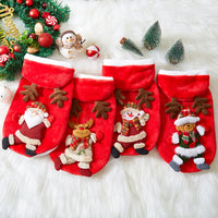 HKM-8039485 Festive Flannel Pet Costumes for Cats and Dogs ¨C Santa, Reindeer, Snowman, and Bear in Multiple Sizes