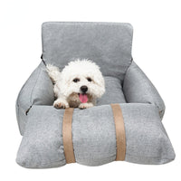 HKM-8041149 Portable Folding Pet Sofa Nest in Lattice Color Matching - Fashionable Linen with PP Cotton Filling