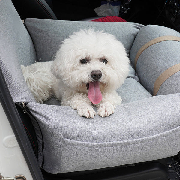 HKM-8041149 Portable Folding Pet Sofa Nest in Lattice Color Matching - Fashionable Linen with PP Cotton Filling