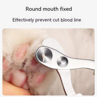 HKM-8042173 Professional Cat Nail Clippers with Safety Circular Cut Hole and Ergonomic Non-Slip Handle for Easy Trimming