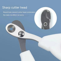 HKM-8042173 Professional Cat Nail Clippers with Safety Circular Cut Hole and Ergonomic Non-Slip Handle for Easy Trimming