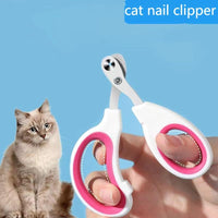 HKM-8042173 Professional Cat Nail Clippers with Safety Circular Cut Hole and Ergonomic Non-Slip Handle for Easy Trimming