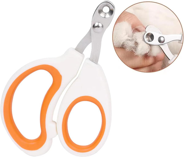 HKM-8042173 Professional Cat Nail Clippers with Safety Circular Cut Hole and Ergonomic Non-Slip Handle for Easy Trimming