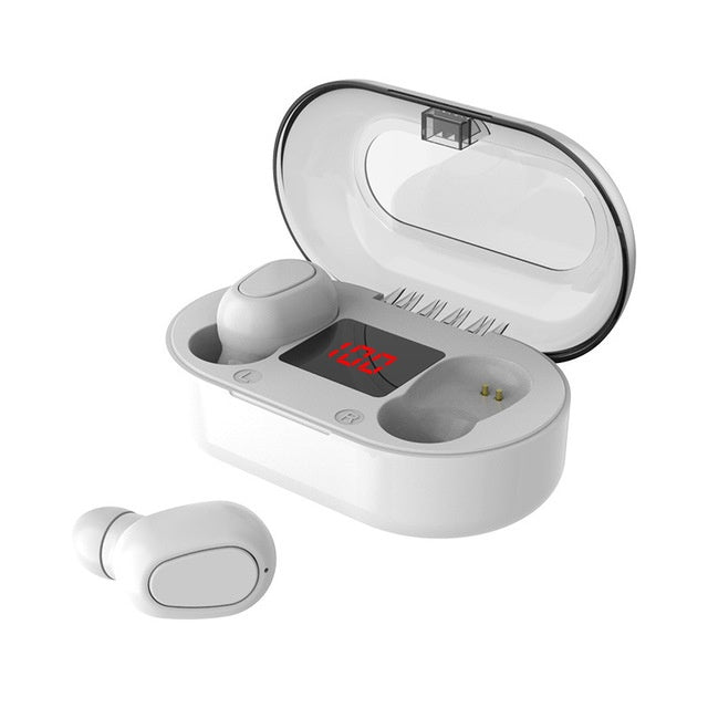 HKM-804243 Wireless Bluetooth Mini Earphones with Voice Control, Call Function, and Music Playback – IPX5 Waterproof, 10m Range, 4-Hour Battery Life