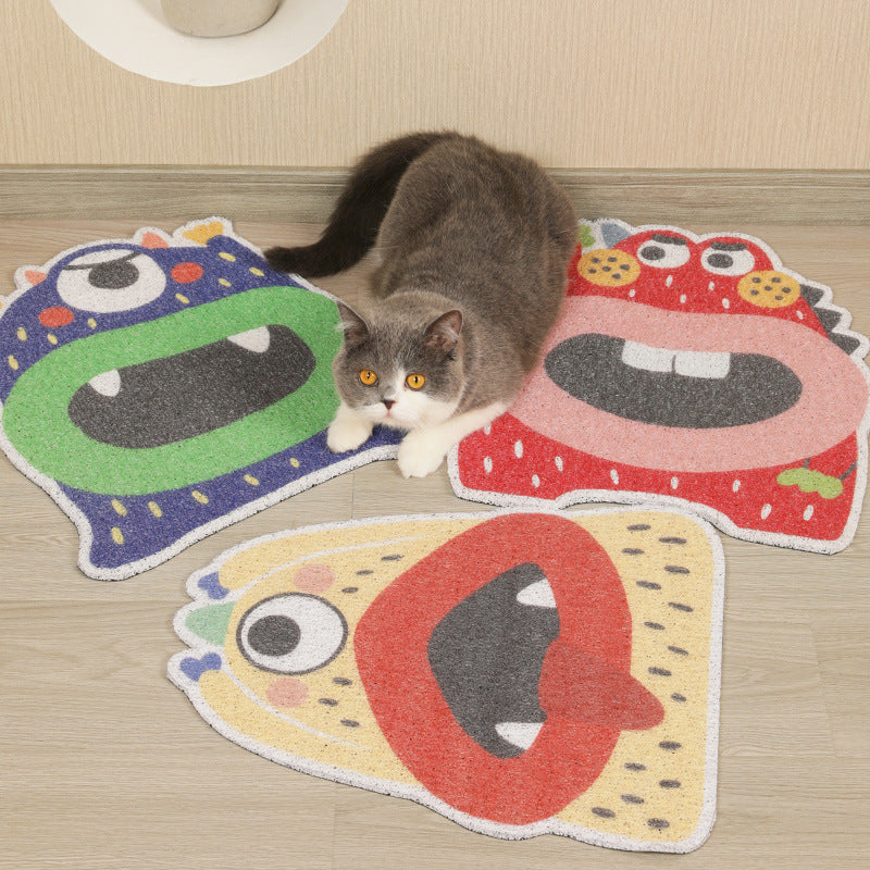 HKM-804371 Cat Litter Box Foot Pad - Assorted Styles for Clean Flooring and Easy Maintenance
