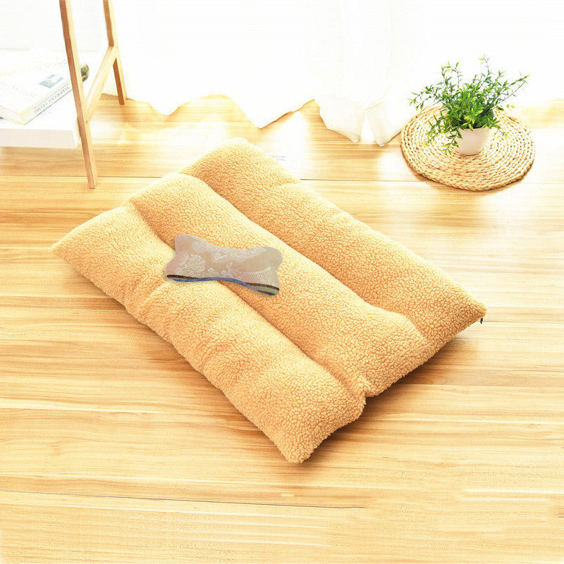 HKM-8044733 Cozy Large Dog Bed with Removable Cotton Pad - Warm Thick Design for Golden Retrievers and Large Breeds