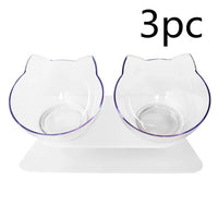 HKM-8044861 15¡ã Adjustable Cat Bowl ¨C Single & Double Options with Durable Plastic Design