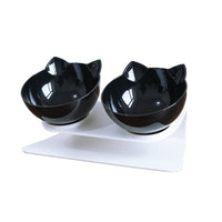 HKM-8044861 15¡ã Adjustable Cat Bowl ¨C Single & Double Options with Durable Plastic Design