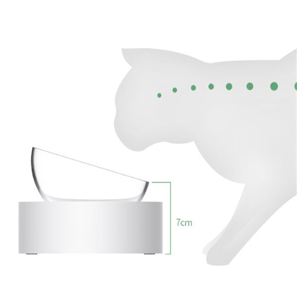 HKM-8044861 15¡ã Adjustable Cat Bowl ¨C Single & Double Options with Durable Plastic Design