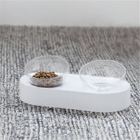 HKM-8044861 15¡ã Adjustable Cat Bowl ¨C Single & Double Options with Durable Plastic Design