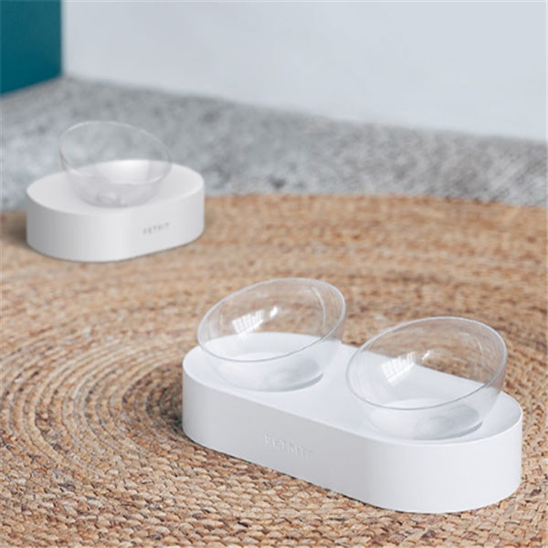 HKM-8044861 15¡ã Adjustable Cat Bowl ¨C Single & Double Options with Durable Plastic Design