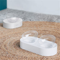 HKM-8044861 15¡ã Adjustable Cat Bowl ¨C Single & Double Options with Durable Plastic Design
