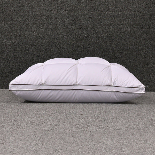HKM-804627 Cotton White Goose Down Pillow for Single Use - Rectangular Design, 95% Down Filling